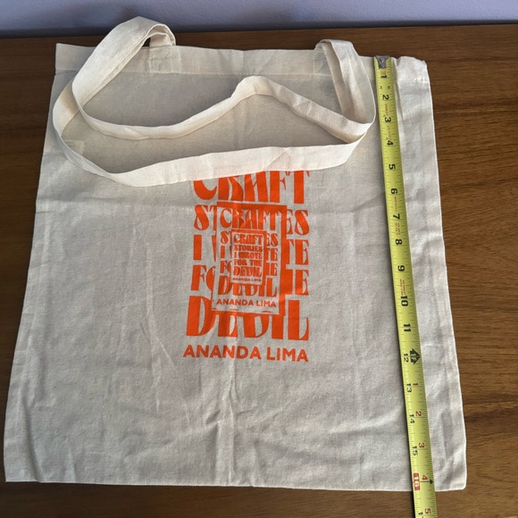 One (1) Cotton Tote Bag - Picture 2 of 2